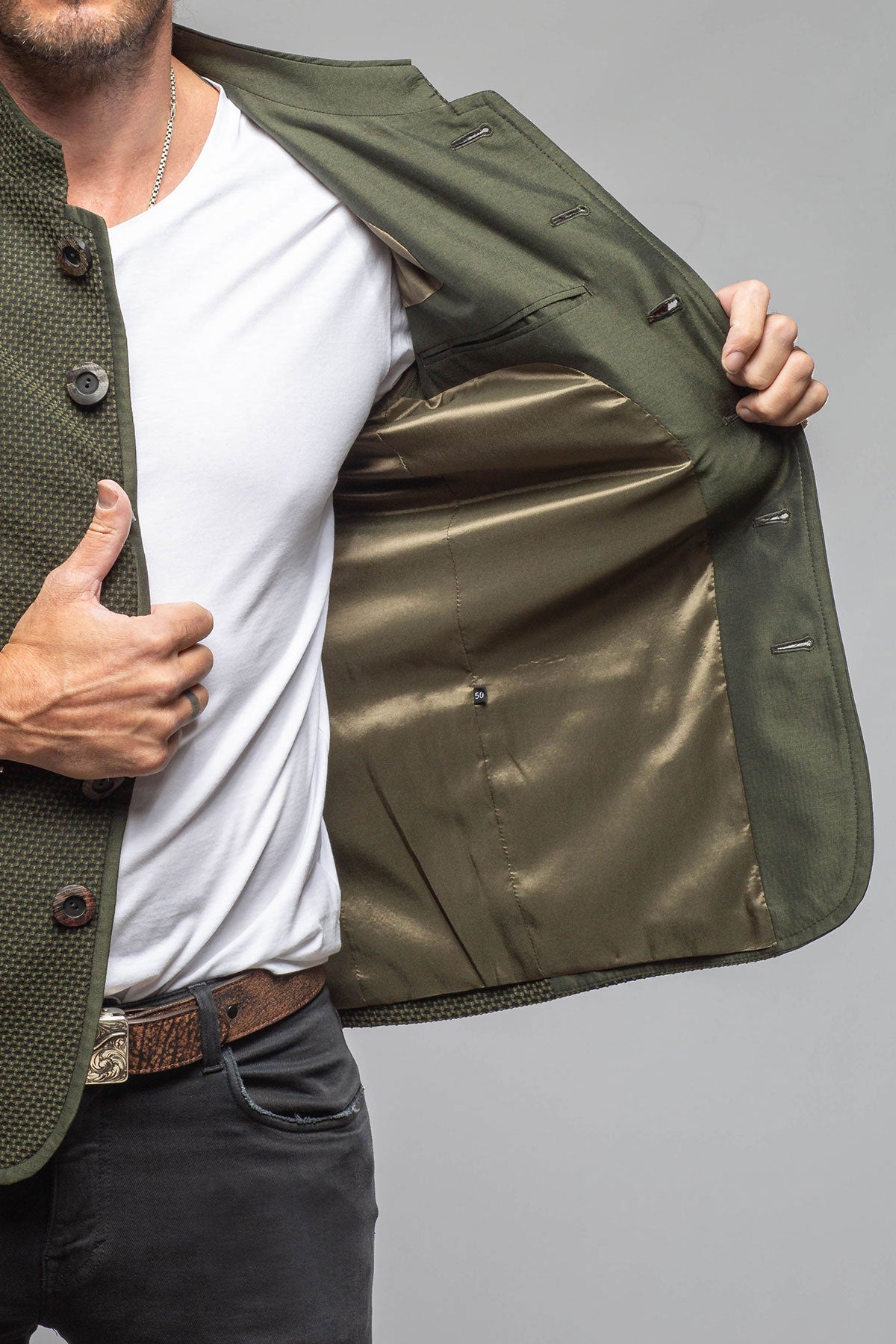 Mothwurf Fortaleza Jacket In Olive Mens - Tailored