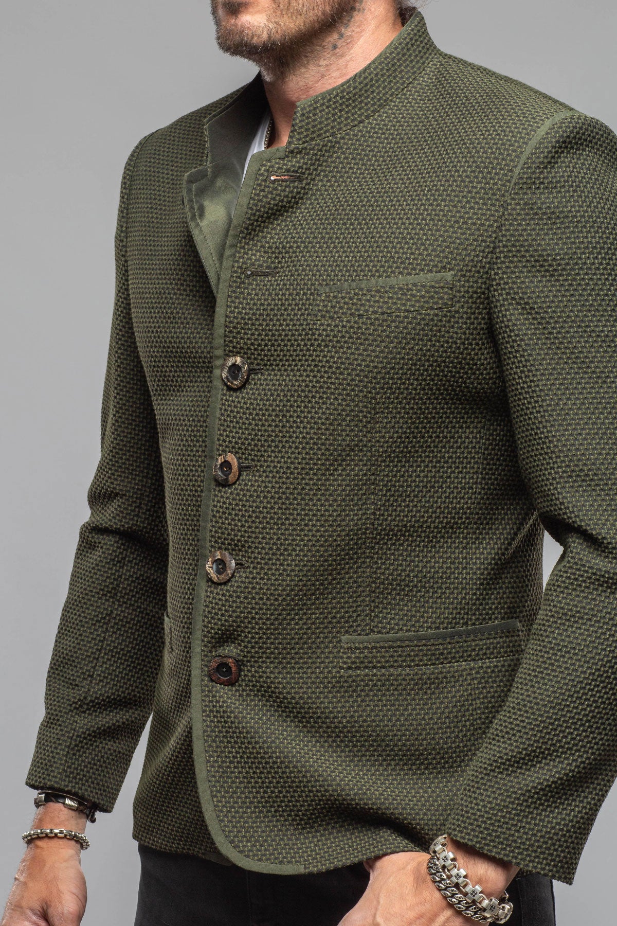Mothwurf Fortaleza Jacket In Olive Mens - Tailored