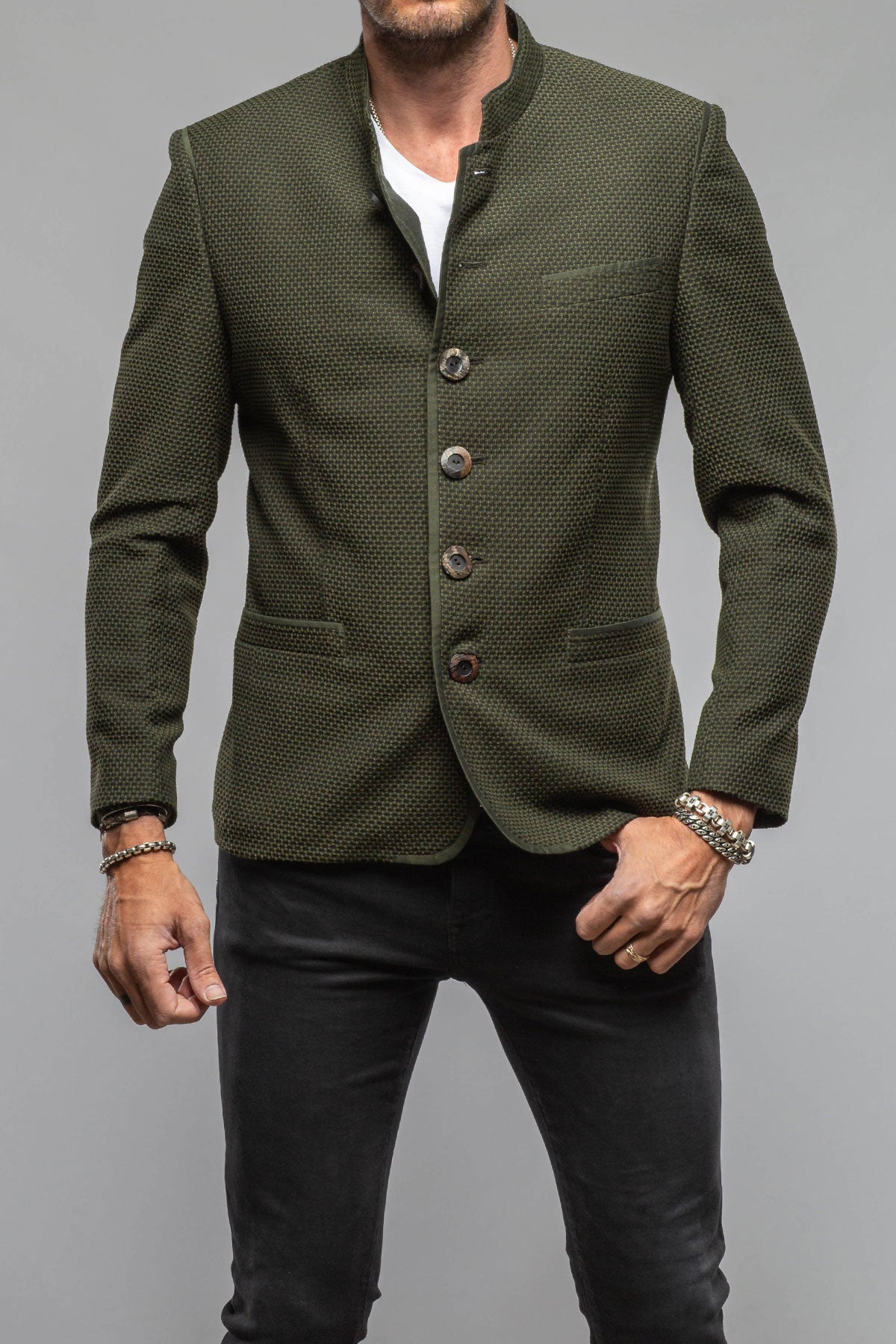 Mothwurf Fortaleza Jacket In Olive Mens - Tailored