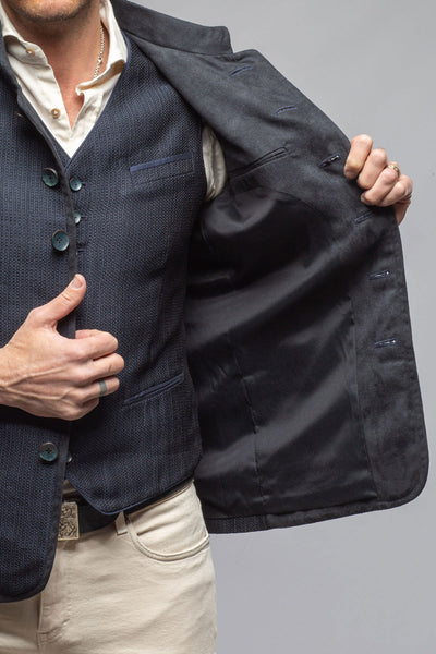 Mothwurf Hans Jacket In Marine Mens - Tailored - Jackets