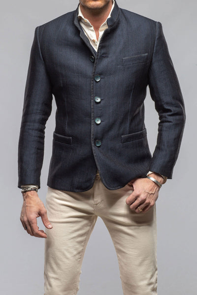 Mothwurf Hans Jacket In Marine Mens - Tailored - Jackets