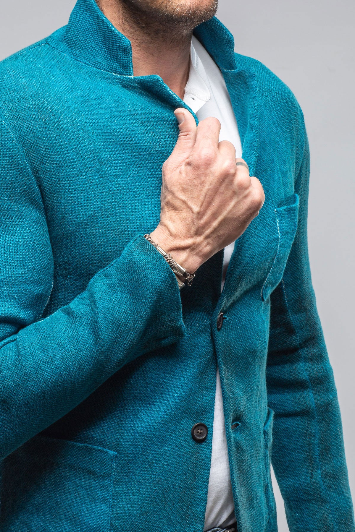 Chaya Painted Sport Coat In Electric Blue | Mens - Tailored - Sport Coats | Avant Toi