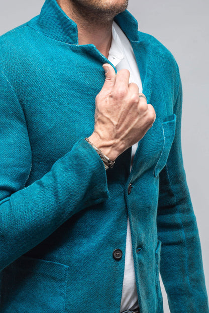 Chaya Painted Sport Coat In Electric Blue | Mens - Tailored - Sport Coats | Avant Toi