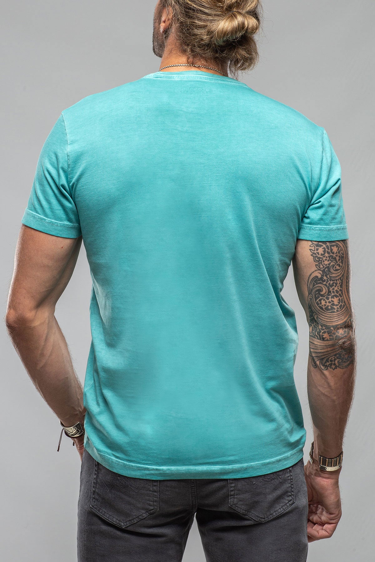 Marco Crew In Mint | Mens - Shirts - T-Shirts | Georg Roth