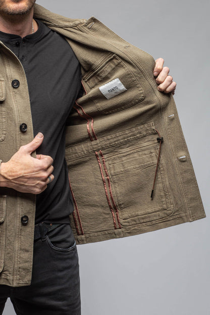 Chinaco Safari Jacket In Moss Grey