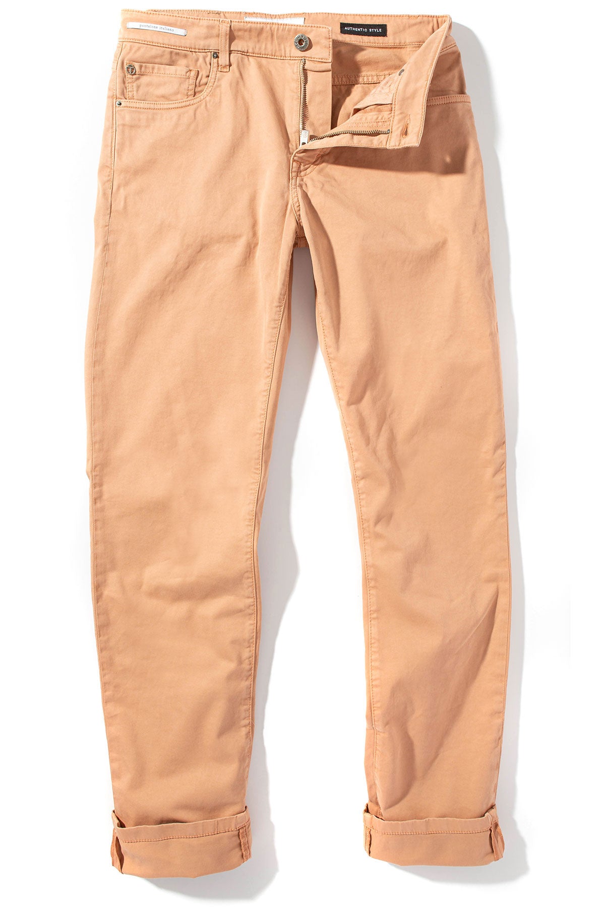 Summit 5-Pocket Cotton Twill In Salmon | Mens - Pants - 5 Pocket | Teleria Zed