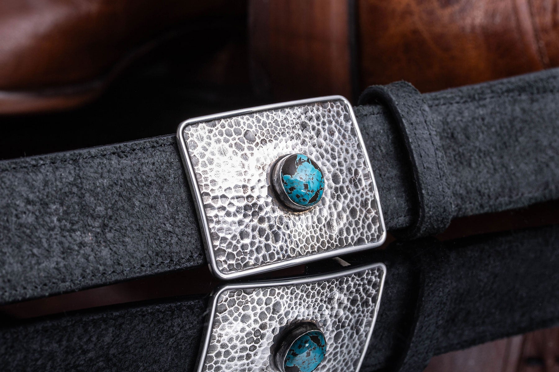 Mason Bridge Turquoise Buckle | Belts And Buckles - Trophy | Comstock Heritage