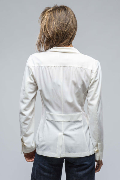 Nells Nelson Adeline Gauze Blazer In White Ladies - Tailored - Jackets