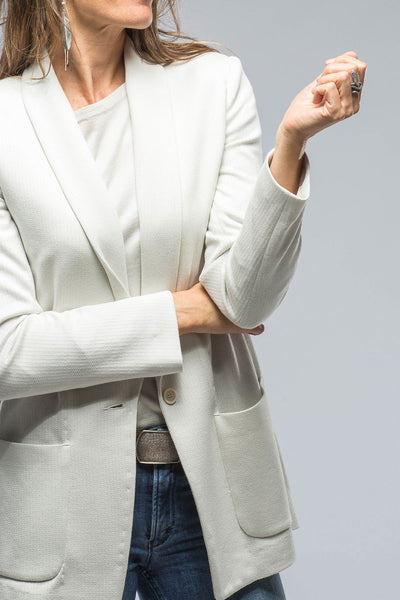 Odette Knit Blazer In Stone | Ladies - Tailored - Jackets | Nells Nelson