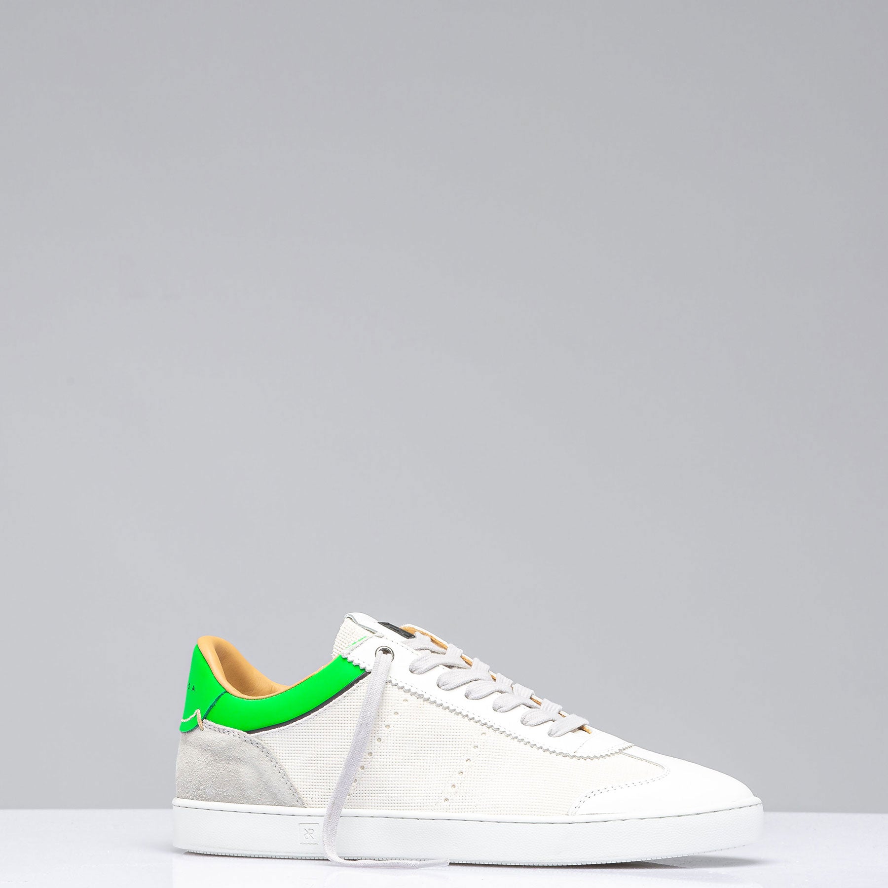 Dash Shoe In White/Green | Mens - Shoes | Rubirosa