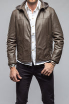 Reston Deerskin Hooded Jacket | Samples - Mens - Outerwear - Leather | Gimo's