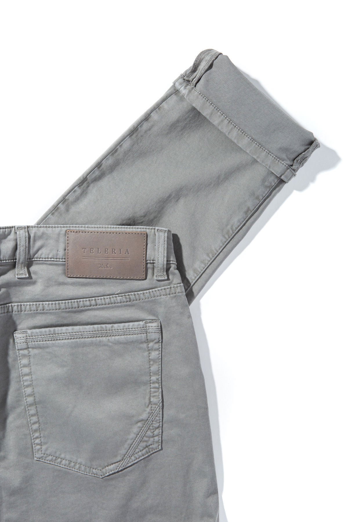 Yuma Soft Touch In Grigio | Mens - Pants - 5 Pocket | Teleria Zed