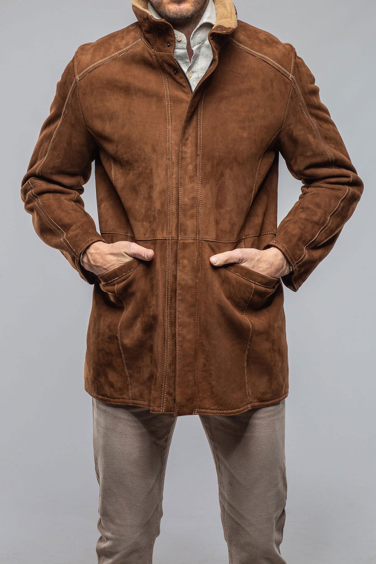 Gianni Shearling Coat | Samples - Mens - Outerwear - Shearling | Gimo's