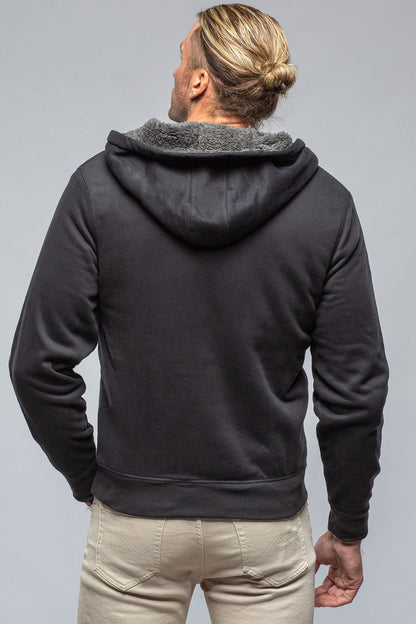 Bodie Sherpa Hoodie in Black