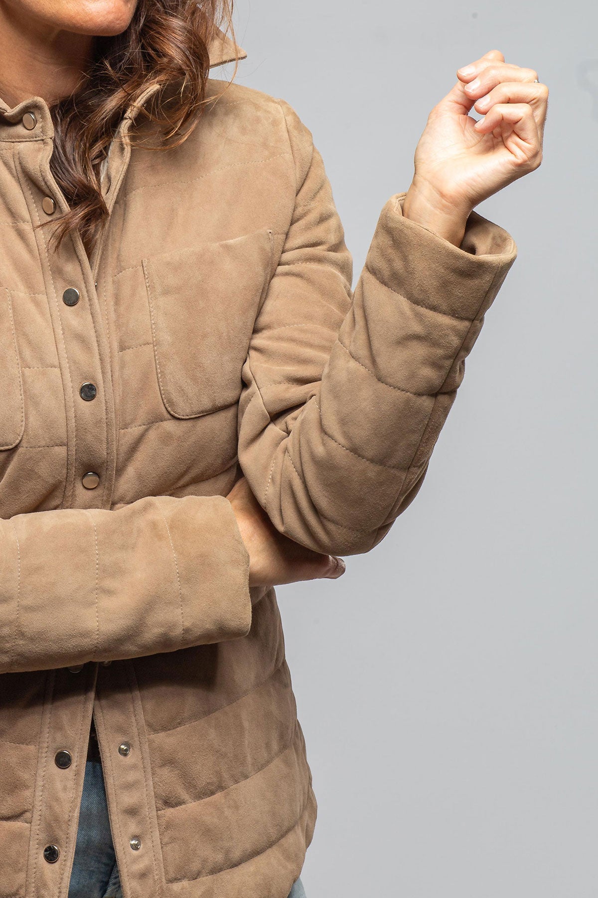 May Suede Puffer Jacket