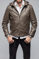 Reston Deerskin Hooded Jacket | Samples - Mens - Outerwear - Leather | Gimo's