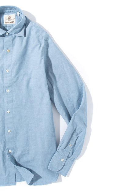 Lienz Chambray Shirt In Blue | Mens - Shirts - Dress | Finamore Napoli