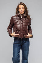 Elle Short Leather Puffer | Samples - Ladies - Outerwear - Leather | Gimo's