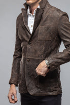 Elliot Blazer In Dark Chocolate | Samples - Mens - Outerwear - Leather | Gimo's