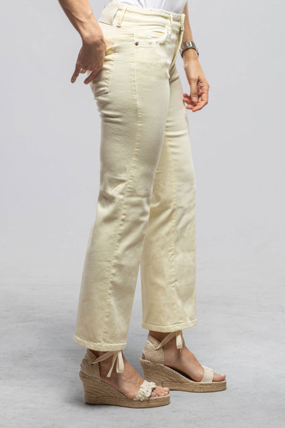 Francesca Cropped Jean In Yellow | Ladies - Pants - Jeans | Cambio