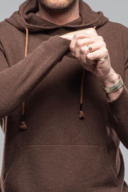 Florio II Cashmere Hoodie In Chocolate | Mens - Sweaters | Stile Latino