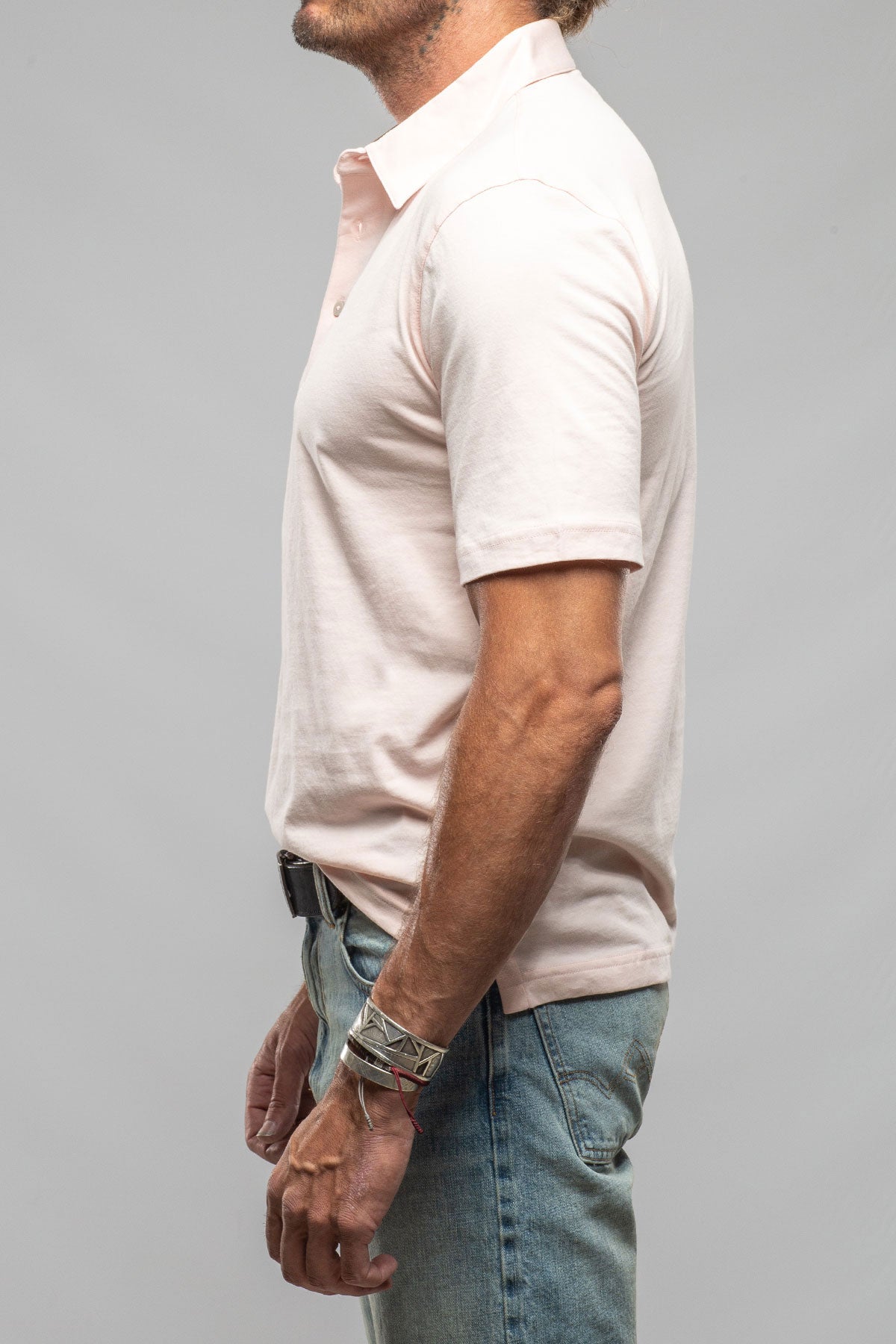 Cruz Cotton Polo in Pink | Mens - Shirts - Polos | Georg Roth