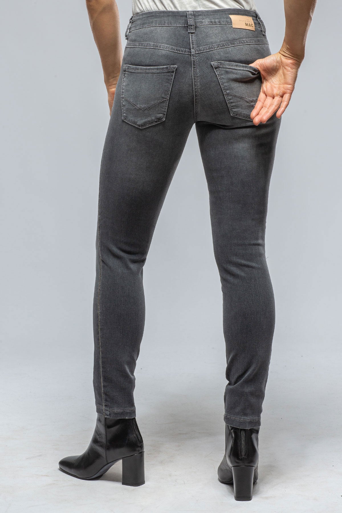 MAC Dream Skinny with Crystal Galloon Anthra | Ladies - Pants - Jeans | Mac Jeans