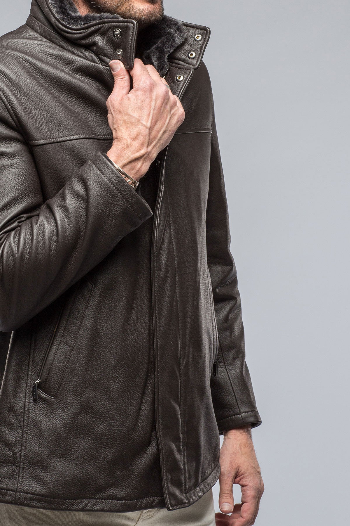 Marco Deerskin Leather Jacket | Samples - Mens - Outerwear - Leather | Gimo's