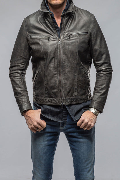 Detori Moto In 12 Month Wash Black | Mens - Outerwear - Leather | Gimo's