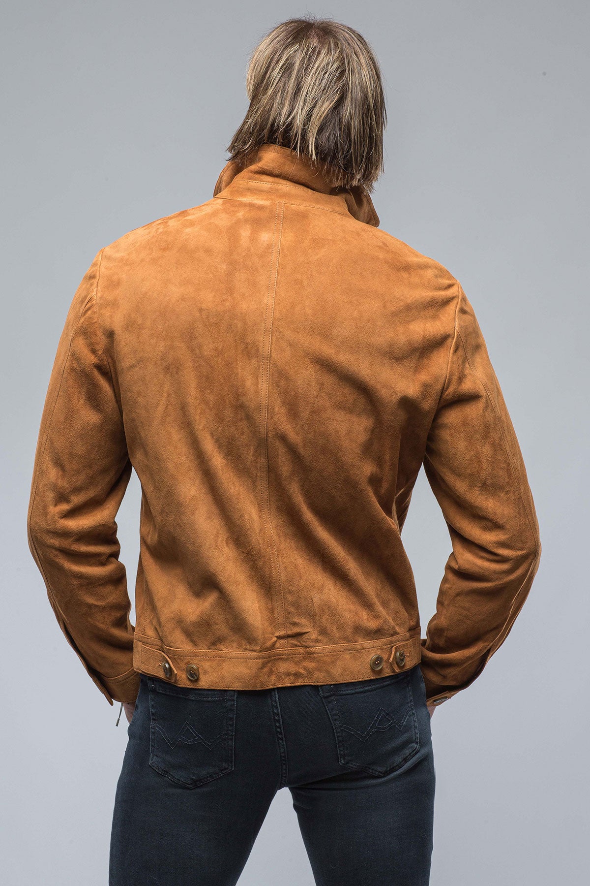 River Suede Trucker Jacket | Mens - Outerwear - Leather | Baldassari