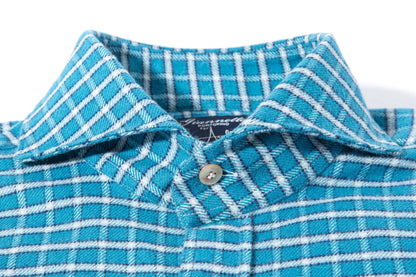 Alvord Cotton Flannel in Turquoise | Mens - Shirts - Dress | Axels GP