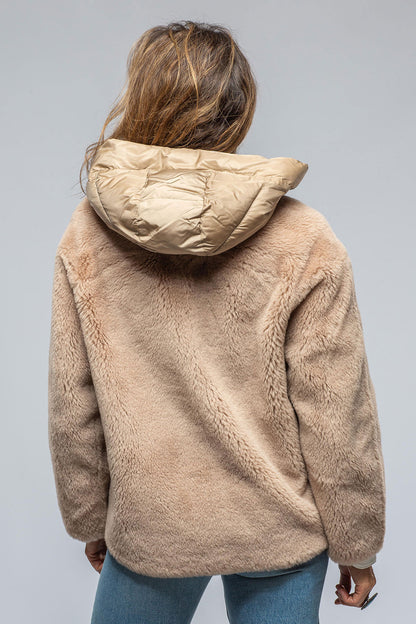 Becky Milano Overcoat In Tan