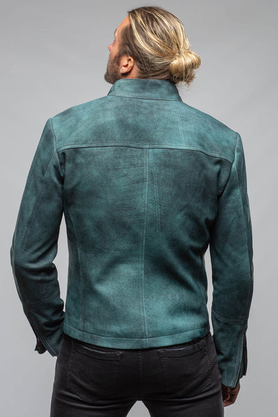 Red Stone Collection Hartwill Suede Moto In Ottanio Mens - Outerwear - Leather