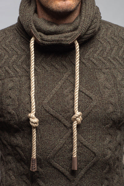 Robert Comstock | Jacob Cashmere Turtleneck In Moss | Mens - Sweaters 