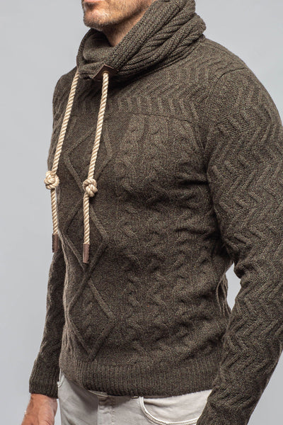 Robert Comstock | Jacob Cashmere Turtleneck In Moss | Mens - Sweaters 