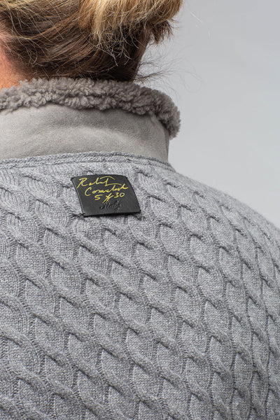 Robert Comstock | Timbers Cashmere Shearling Sweater In Grey | Mens - Sweaters 
