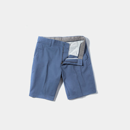 Rockport 9" Stretch Cotton Shorts in Med Blue | Mens - Shorts | Georg Roth