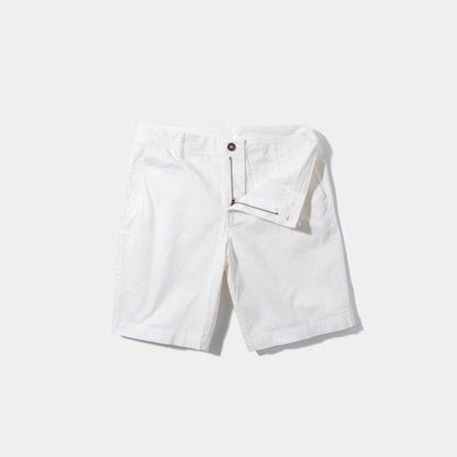 Rockport 9" Stretch Cotton Shorts in White | Mens - Shorts | Georg Roth