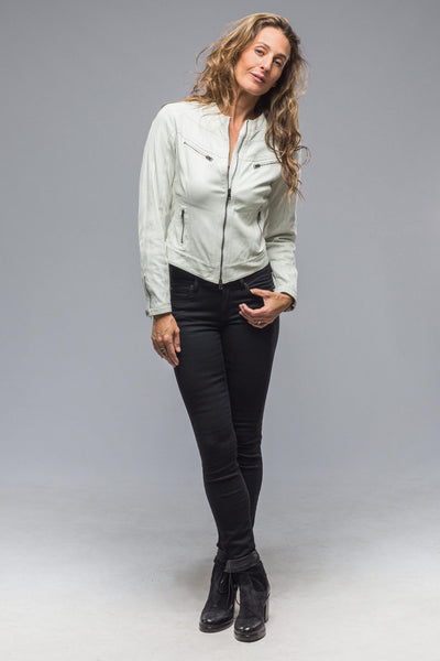 Roncarati Kiley Short Diagonal Front Moto Jacket Ladies - Outerwear - Leather