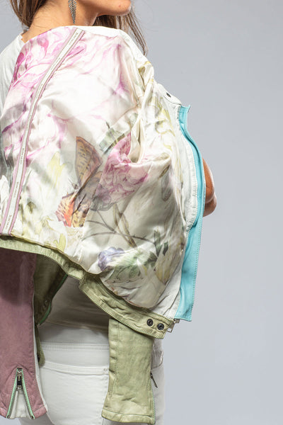 Roncarati Vespa Jkt In Sage, Lt. Blue, Pink, White Ladies - Outerwear - Leather