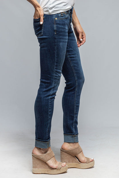 MAC Rich Slim In Dark Blue Net | Ladies - Pants - Jeans | Mac Jeans