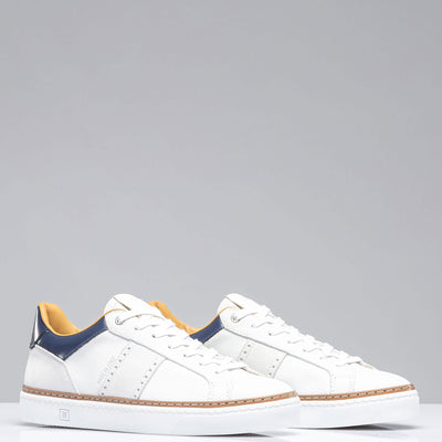 The Mustang Shoe In White/Blue | Mens - Shoes | Rubirosa