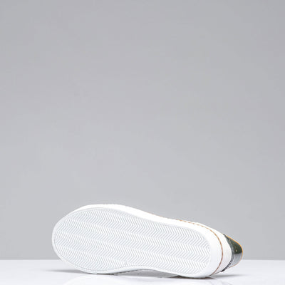 The Mustang Shoe In White/Green | Mens - Shoes | Rubirosa