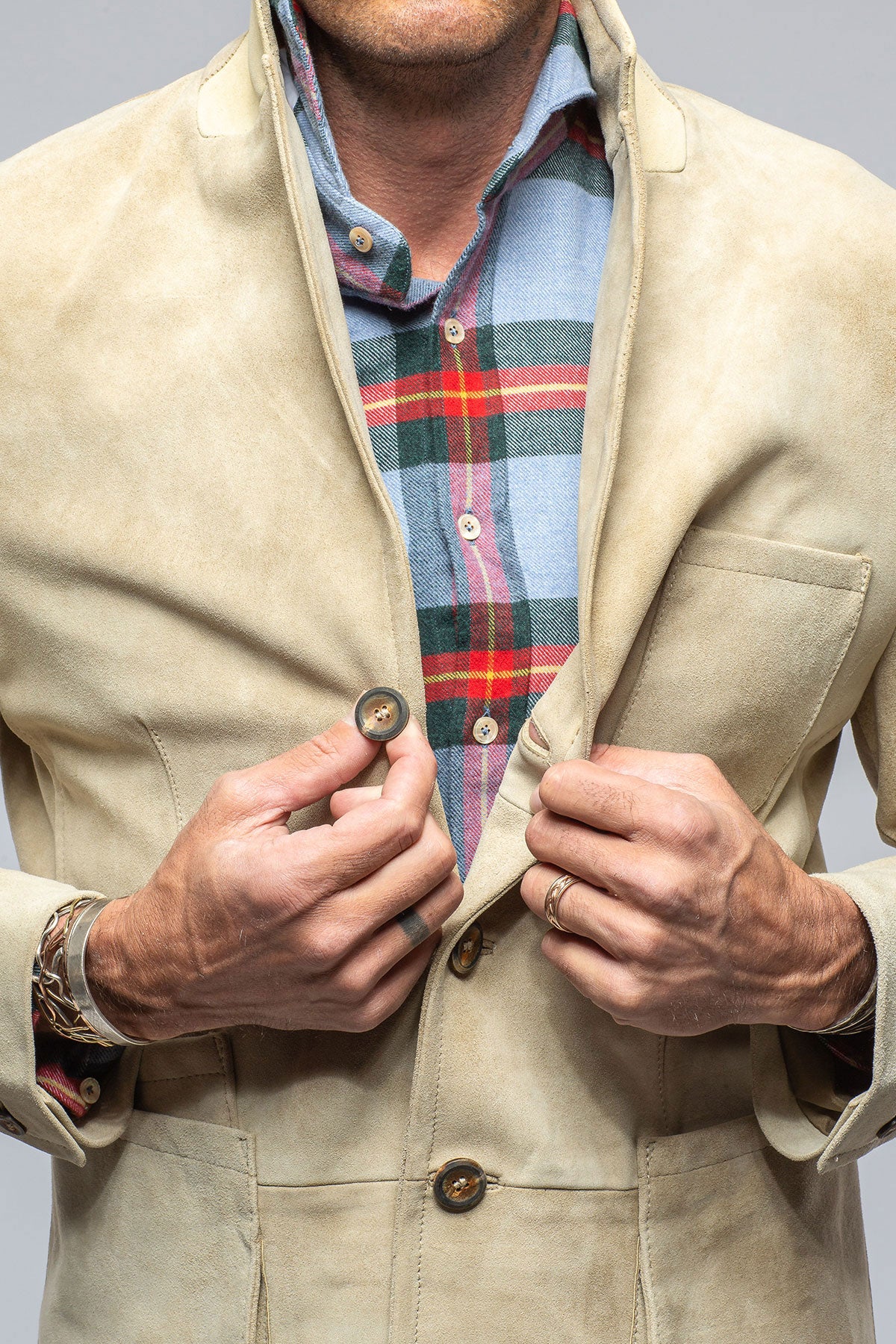 Cosmin Blazer In Altleder Hell