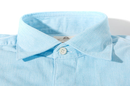 Dragones Chambray Shirt In Lt. Blue | Mens - Shirts - Dress | Finamore Napoli