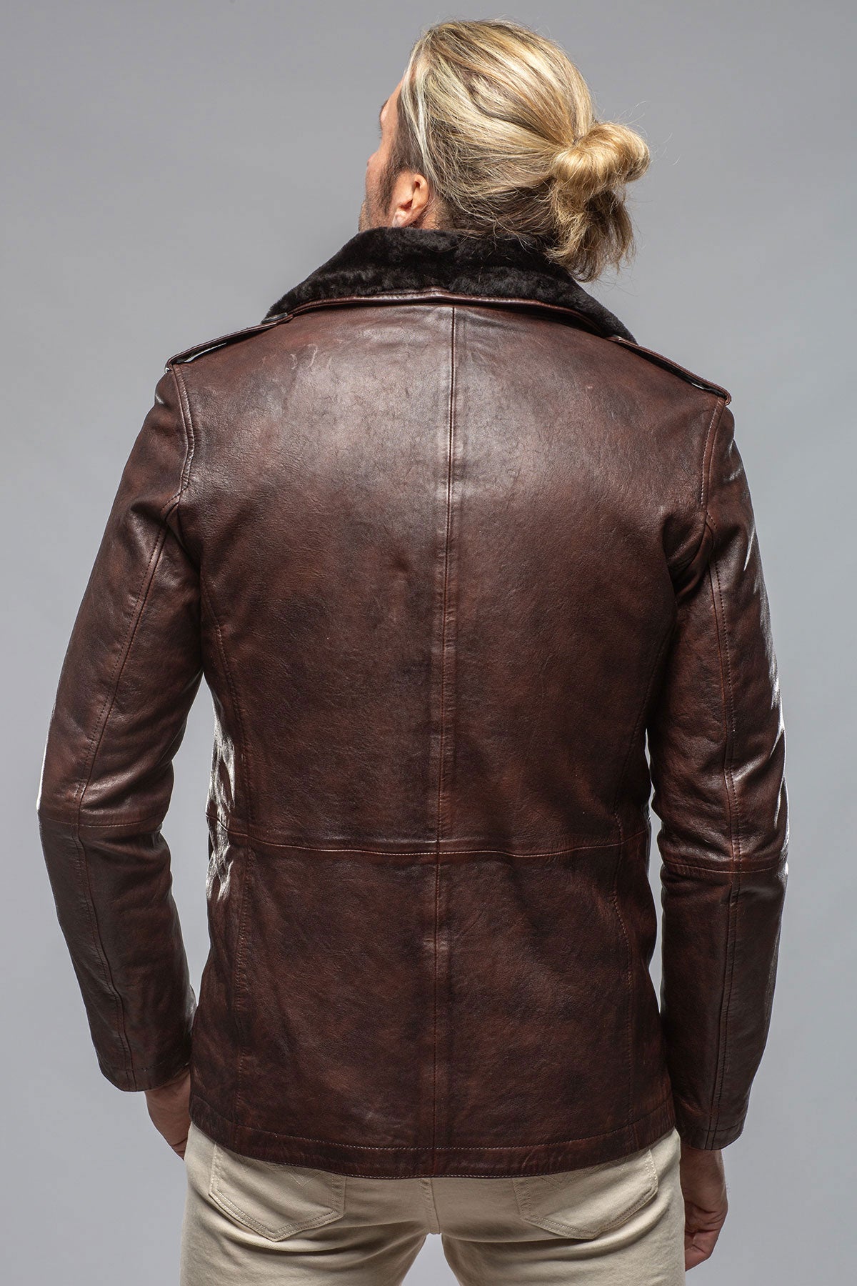 Woodward Vintage Shearling Jacket | Samples - Mens - Outerwear - Leather | Gimo's