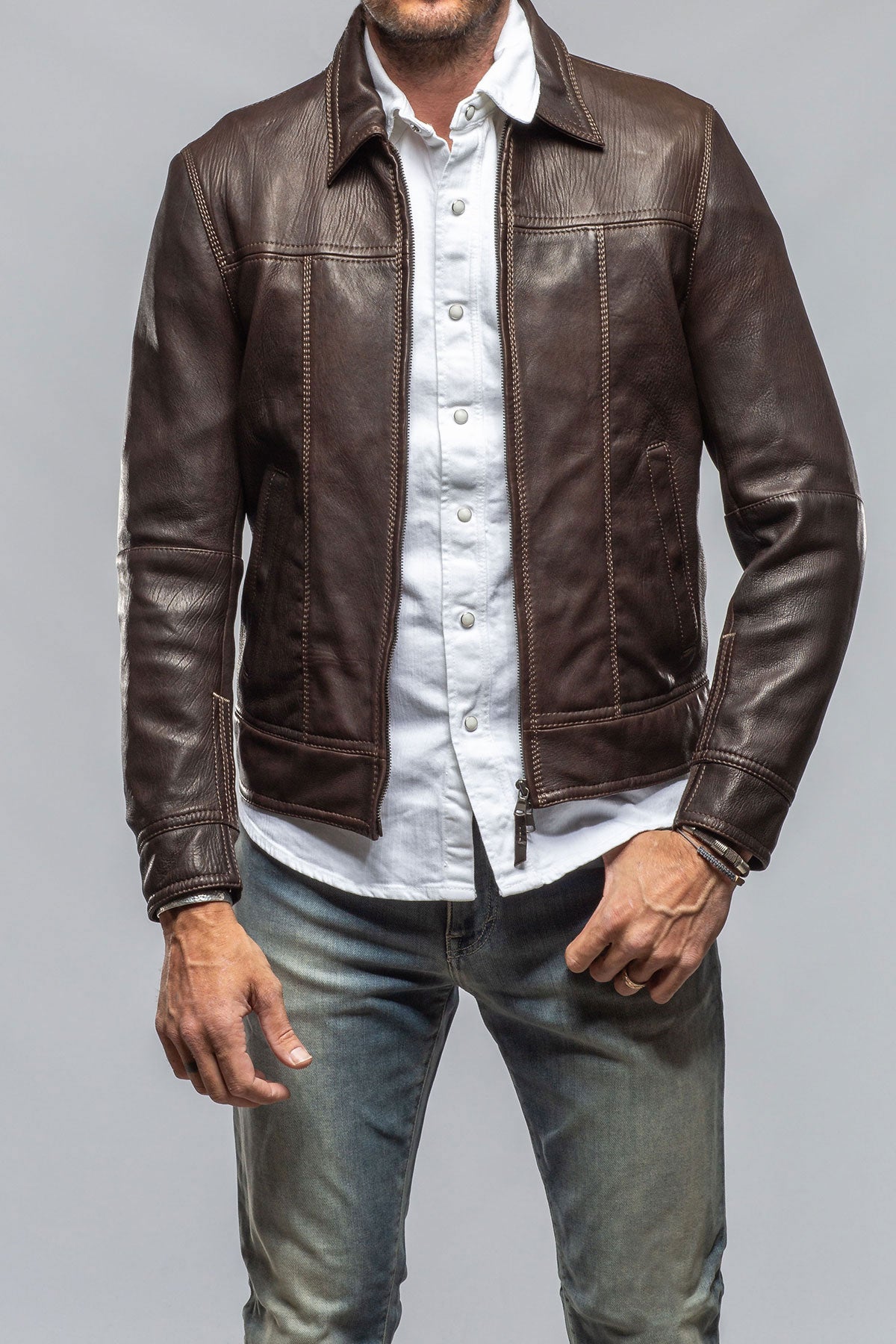 Sundance Leather Jacket | Samples - Mens - Outerwear - Leather | Gimo's