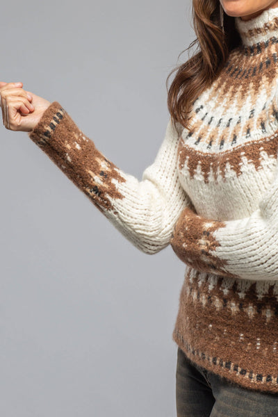 Andean Mock Neck Sweater In Natural | Ladies - Sweaters | Sonia Villa