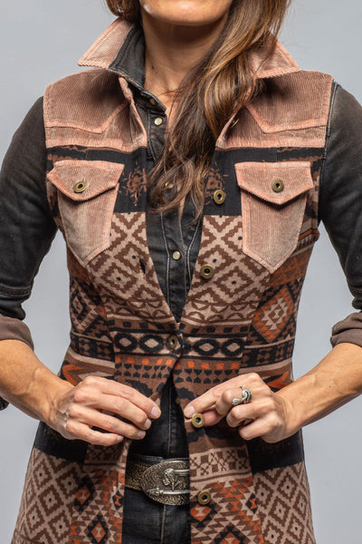 Badlands Long Vest In Brown | Ladies - Outerwear - Cloth | Sonia Villa