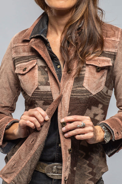 Sonia Villa Bandera Western Shirt In Cocoa Ladies - Tops